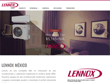 Tablet Screenshot of lennox-online.com